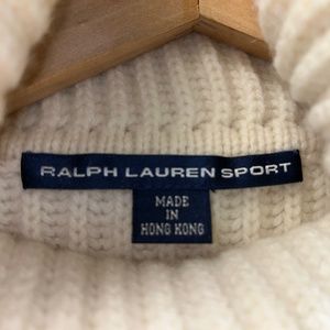 New With Tags $250 Ralph Lauren Sport Ridgway Cashmere Wool Turtleneck Sweater S